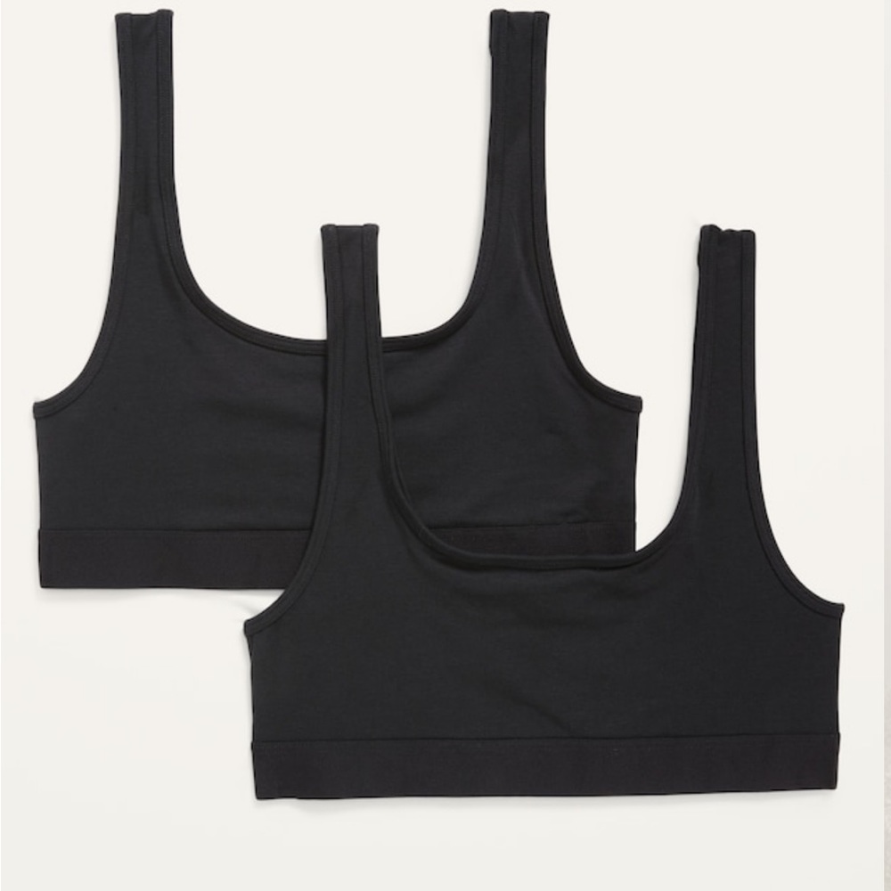 Old Navy Supima Cotton-Blend Bralette Top 2-Pack